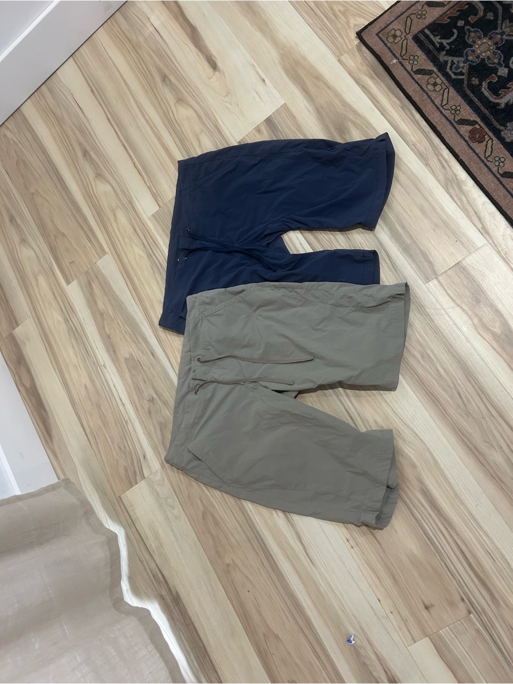 Columbia Women's Cargo Shorts - Navy and Taupe